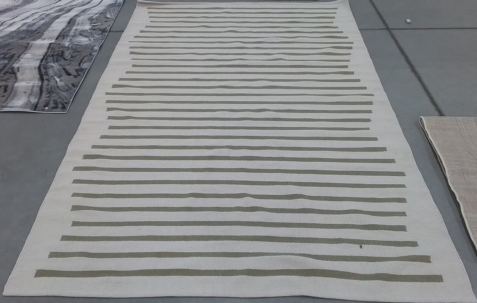 IVORY / LIGHT GREEN 6'-0" x 9'-0" Damaged Rug Reduced Price 1172772196 MTK313J-6 gallery