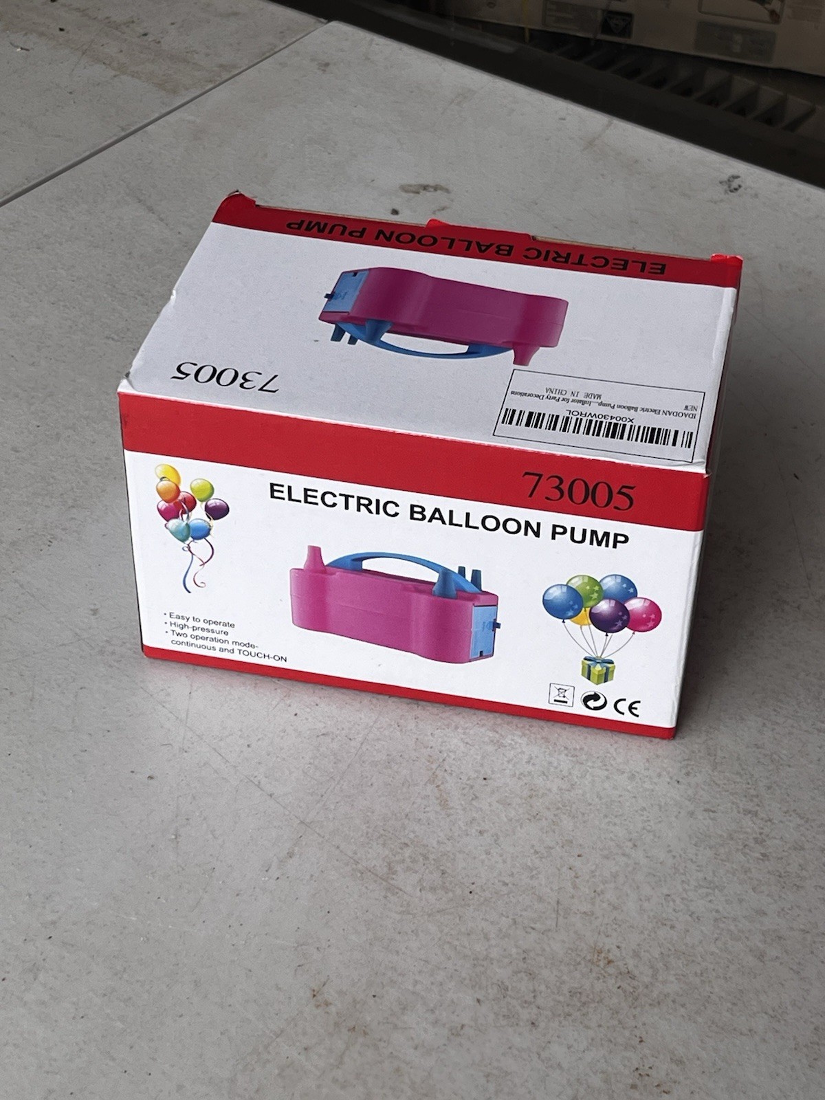 Electric Balloon Pump Pink - Dual Nozzle Automatic Inflator for Party Decor-NEW gallery