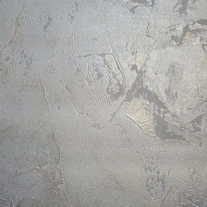 Contemporary Gray brass silver metallic wallpaper textured faux concrete plaster gallery