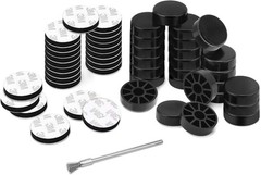 Forever Glides 1-1/2″ Wrought Iron Glides Patio Furniture Feet 24 Pack Black