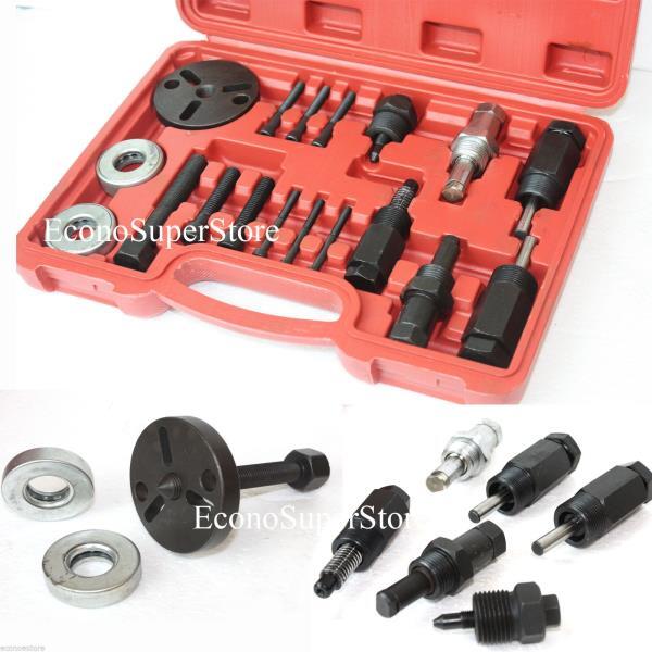18PC A/C COMPRESSOR CLUTCH HUB INSTALLER PULLER REMOVER PLATES TOOLS KIT AC gallery