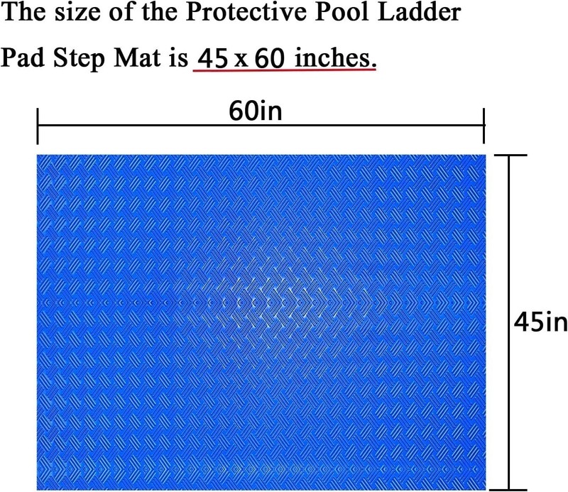 High-Quality Rubber Pool Ladder Pad - Durable Non-Slip Mat 60x45 Inches gallery
