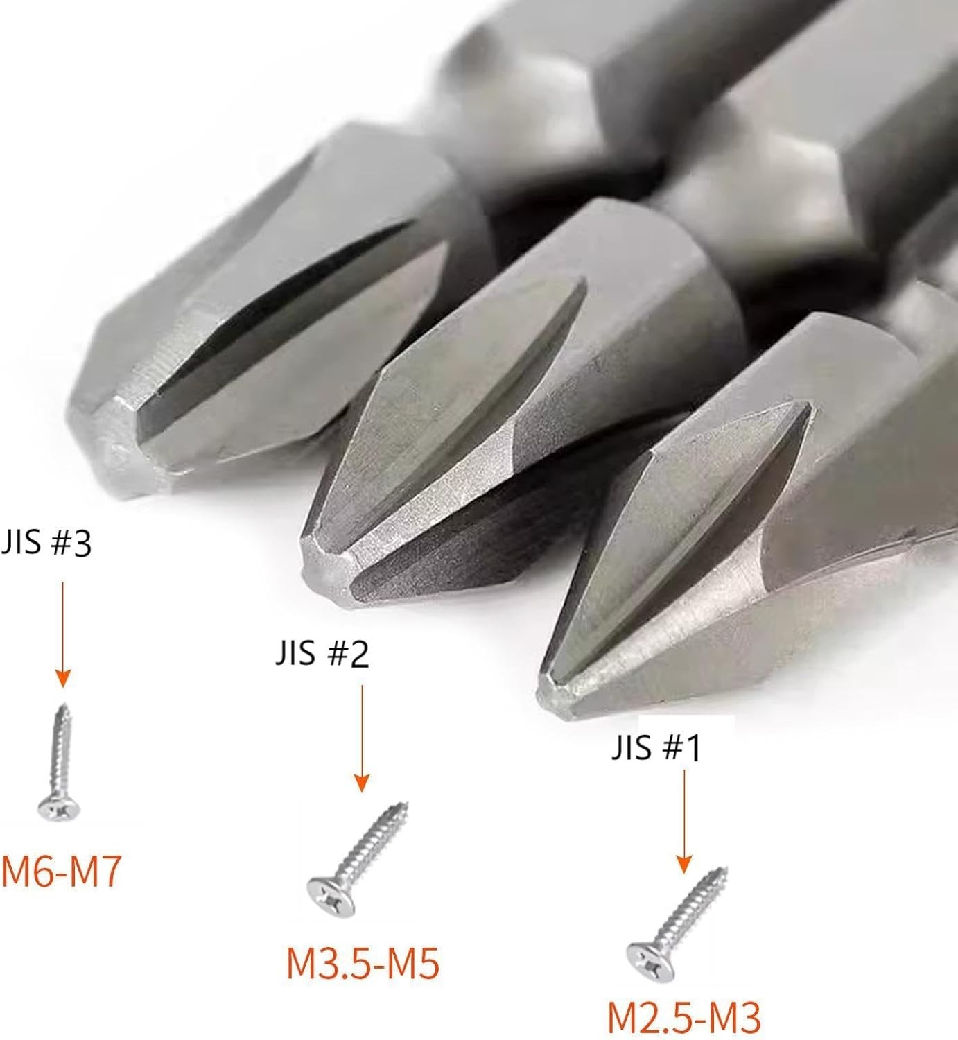 T-Handle Wrench & JIS Screwdriver Set - Includes 6 Silver White, Gray gallery