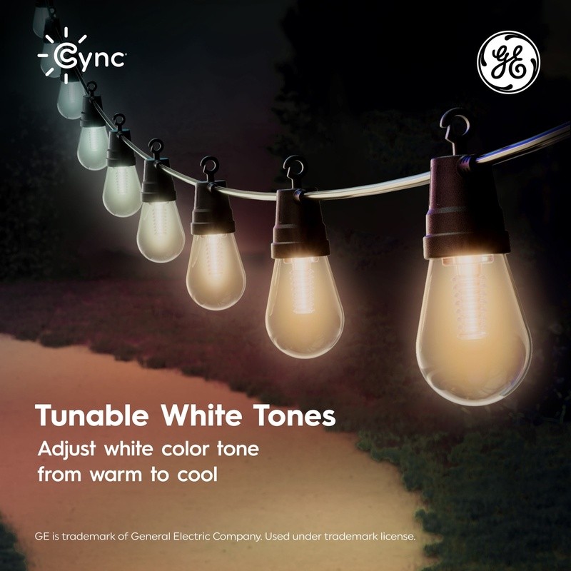 Smart Outdoor LED String Lights 24FT Multicolor IP65 Waterproof Energy Saving US gallery