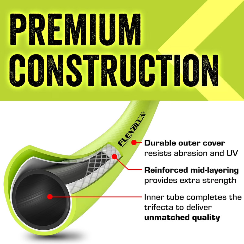 NEW Flexzilla Premium Grade Garden Hose 5/8 in x 50ft Hybrid Polymer ZillaGreen gallery