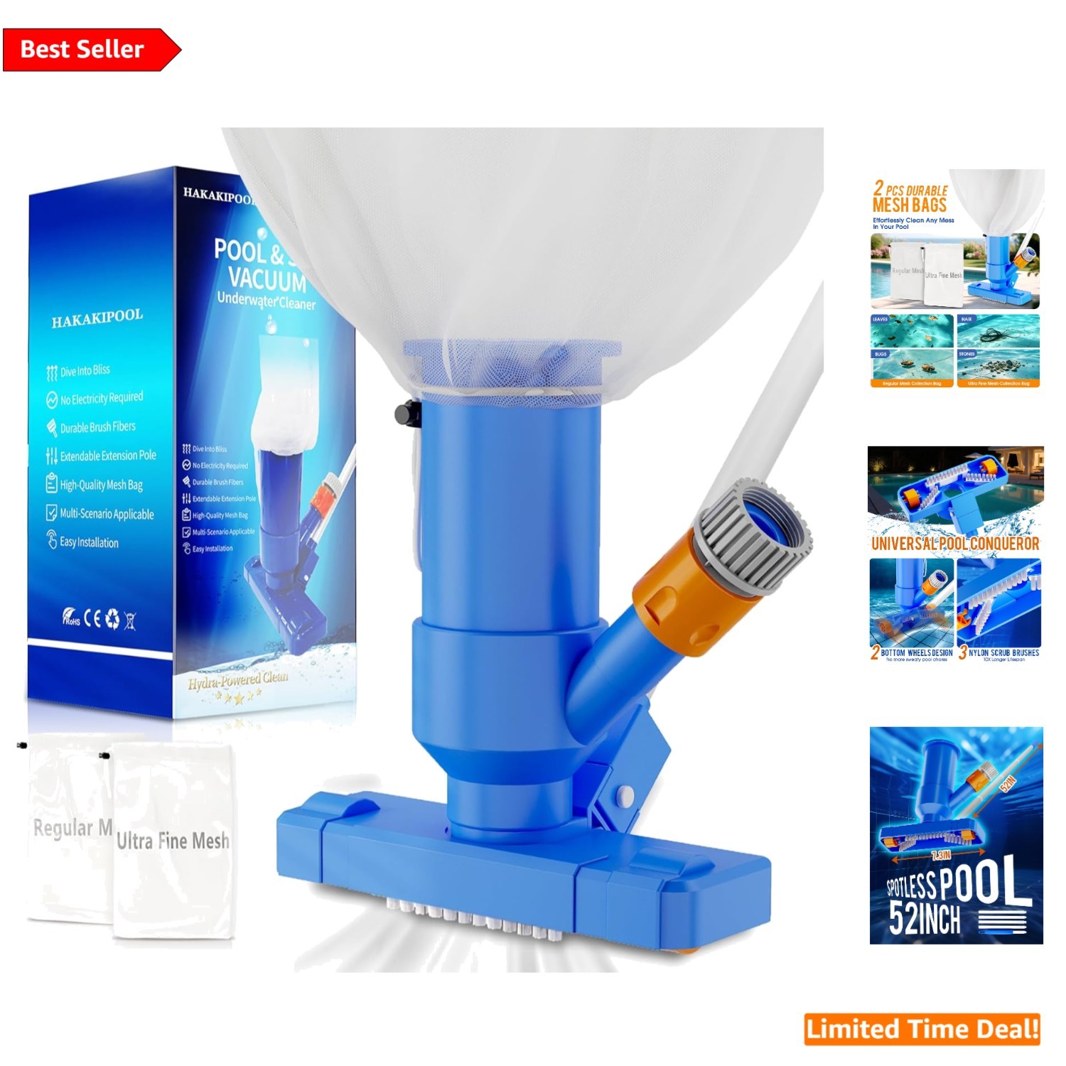 2026 Upgraded Jet Vacuum Cleaner for Above Ground Pools & Ponds - Easy Assembly gallery