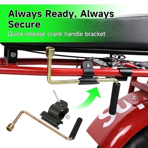 Wind Up Recoil Starter Assembly for Predator 212 224cc - Easy Hand Crank Start gallery