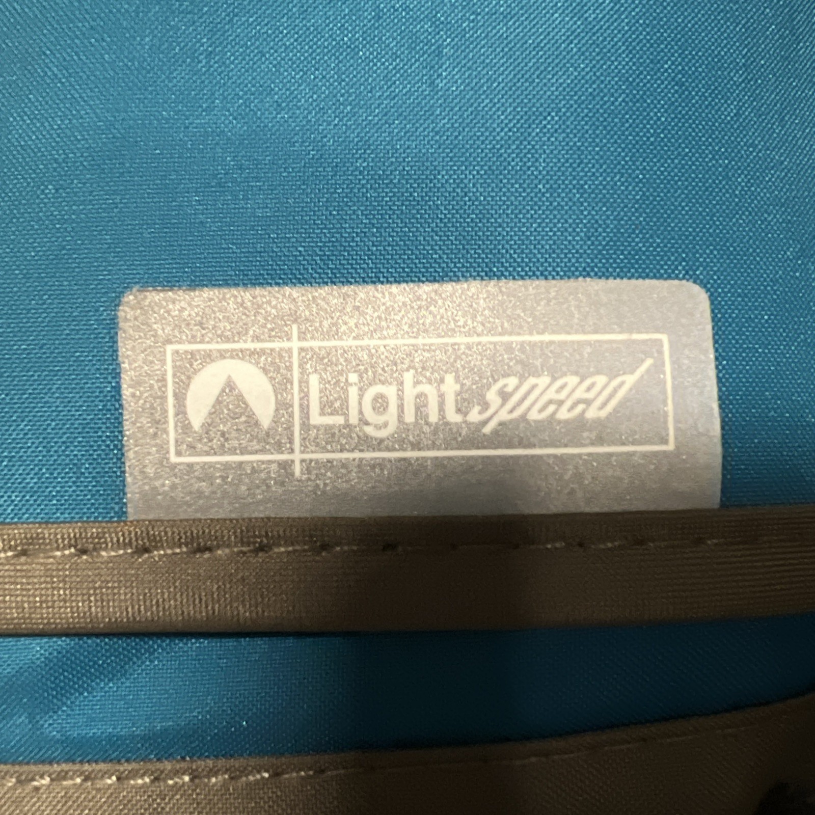 Light Speed Outdoor Waterproof Blanket NWT Blue Foldable Into A Tote With Pouch gallery