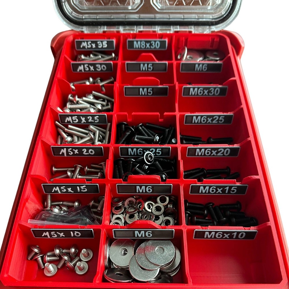 Packout Slim Organiser Small Bin Insert Customisable Storage for 48-22-8431