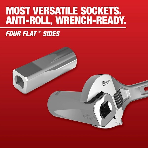 Milwaukee Tool 45-34-8041 Sktextension, Chr, 6P21mm, Chrm, 0.375In gallery
