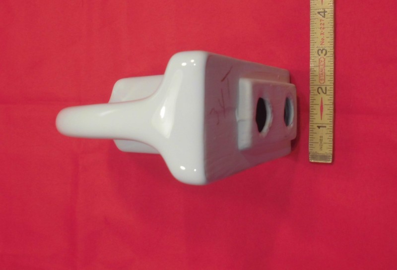 Brilliant Glossy White: Small Corner Bath-Shower Soap Dish-Tray-Shelf 6" Ceramic gallery