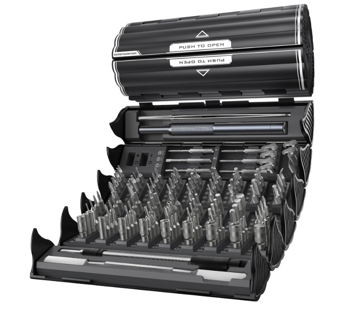 128 in 1 Precision Screwdriver Set Magnetic S2 Steel Repair Kit for Phone PC Lap gallery