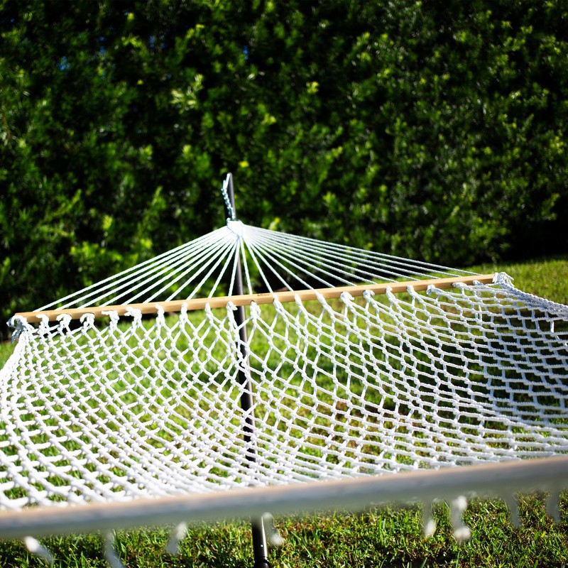 Bliss Hammocks Classic 2-Person Polyester Rope Hammock w/Spreader Bar, 80x60 gallery