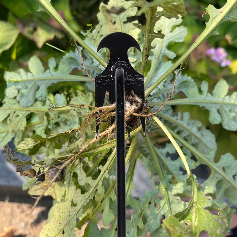 2 Pack 4-Tine Weed Puller Tool Heavy Duty Steel Garden 16” gallery