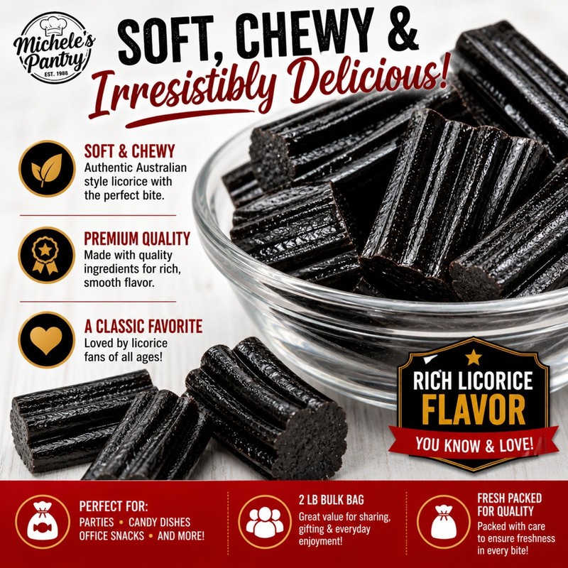 Michele's Pantry Soft Australian Style Black Licorice 2 lbs. gallery