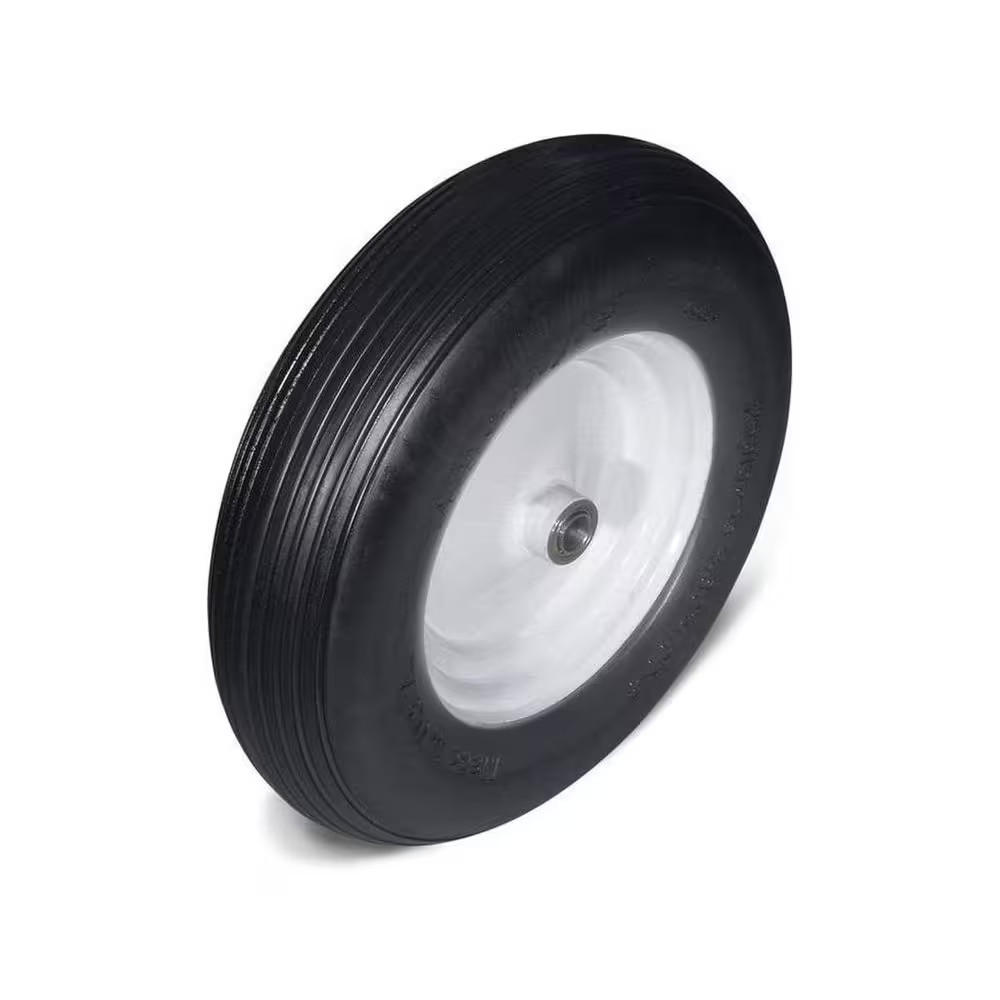 4.80 X 8 In. Flat Free Log Splitter Tires and Wheel, 1 In. Axle, 3 In. Center Hu gallery