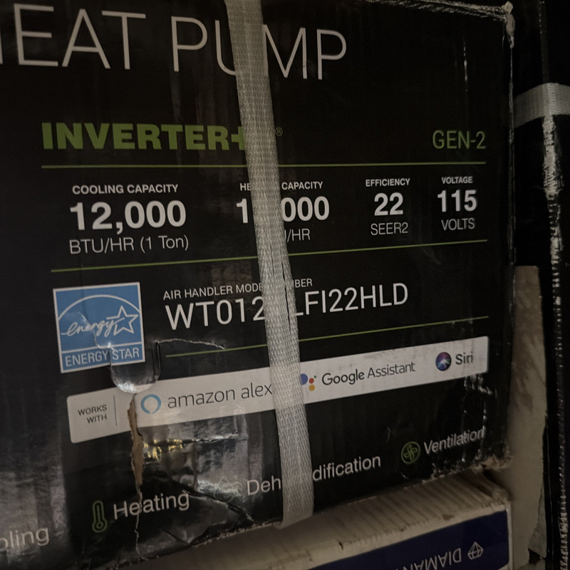 PIONEER HIGH WALL SPLIT INDOOR SECTION DC INVERTER / HEAT PUMP 115V, 60Hz, 1PH gallery