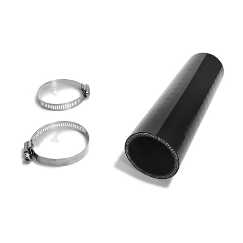 ID 2 1/2 inch Straight Coupler Silicone Hose 8 inch Length 4-Ply ID 2.5" (63mm) gallery