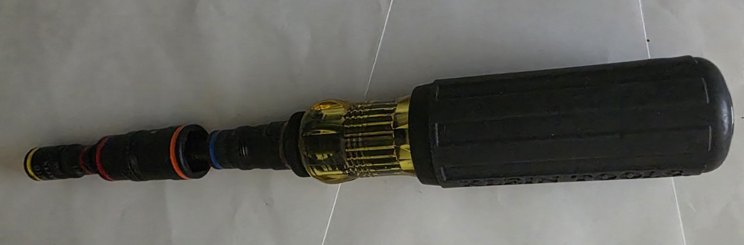 Impact Driver 7-In-1 SAE Flip Socket Set Handle Nut Bit Holder 1/4 5/16 3/8 7/16 gallery