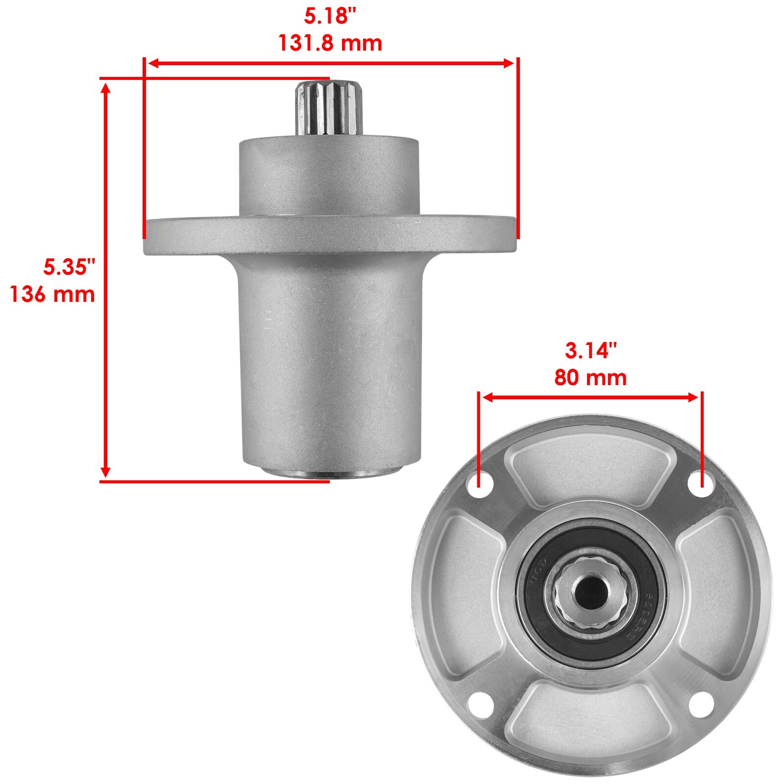 Spindle Assembly Fits Hustler Raptor SD SDX 36 42 48 54 60 Inch Deck 601804 gallery