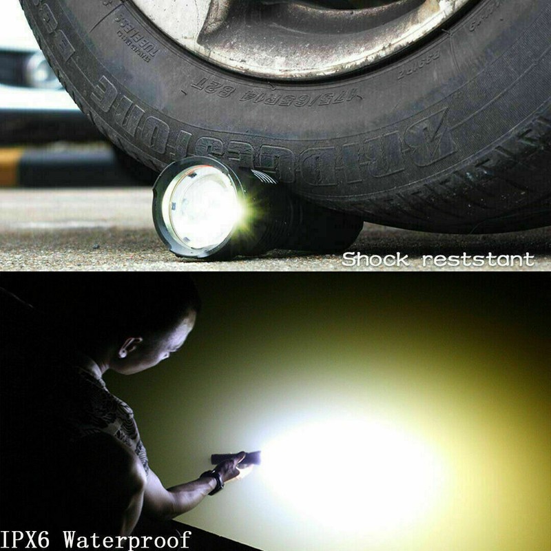 Super-Bright Flashlight with 4 CORES led Tactical Torch LED Rechargeable gallery