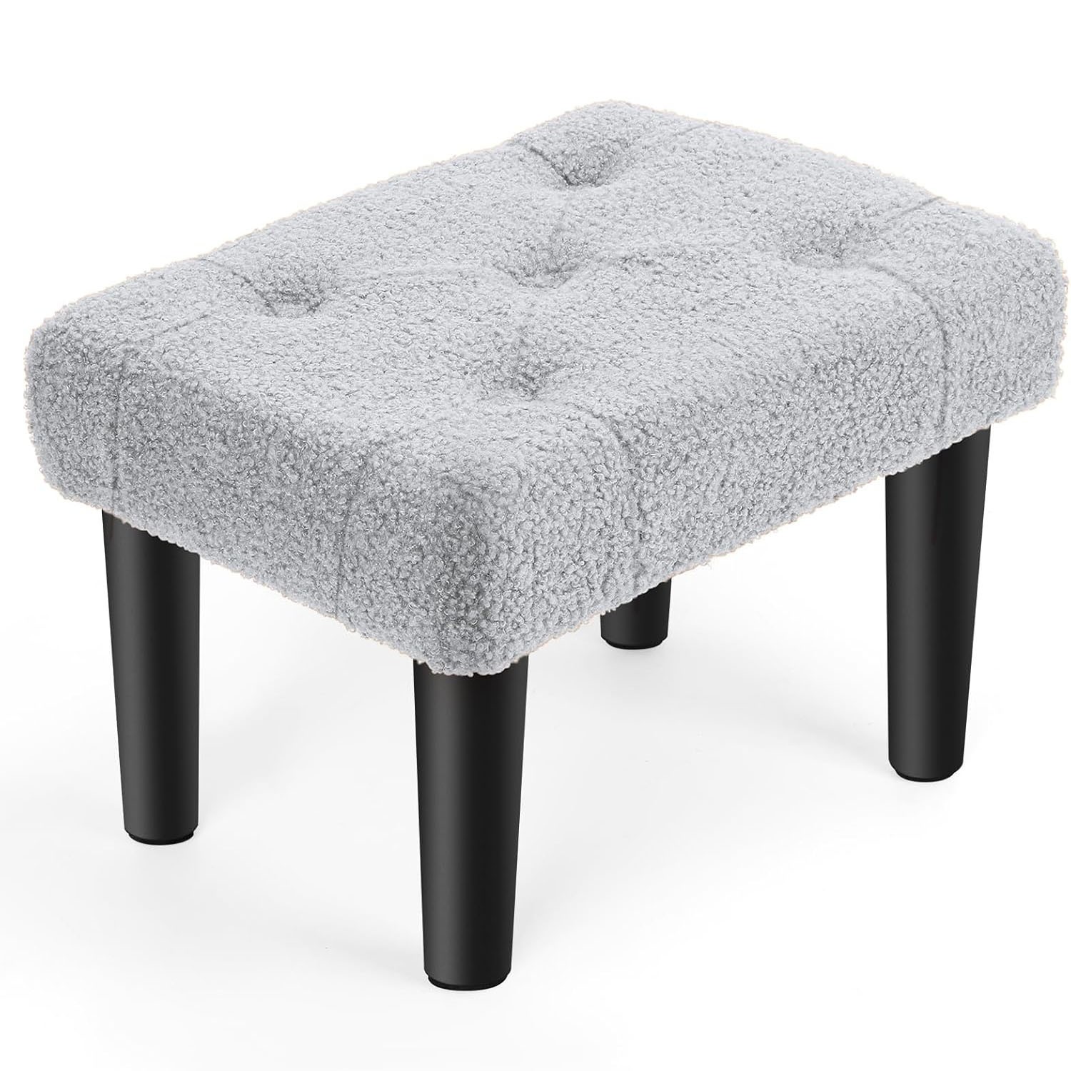 Small Ottoman Foot Stool Rest with Legs Velvet Sofa Foot Stools for Living Room gallery