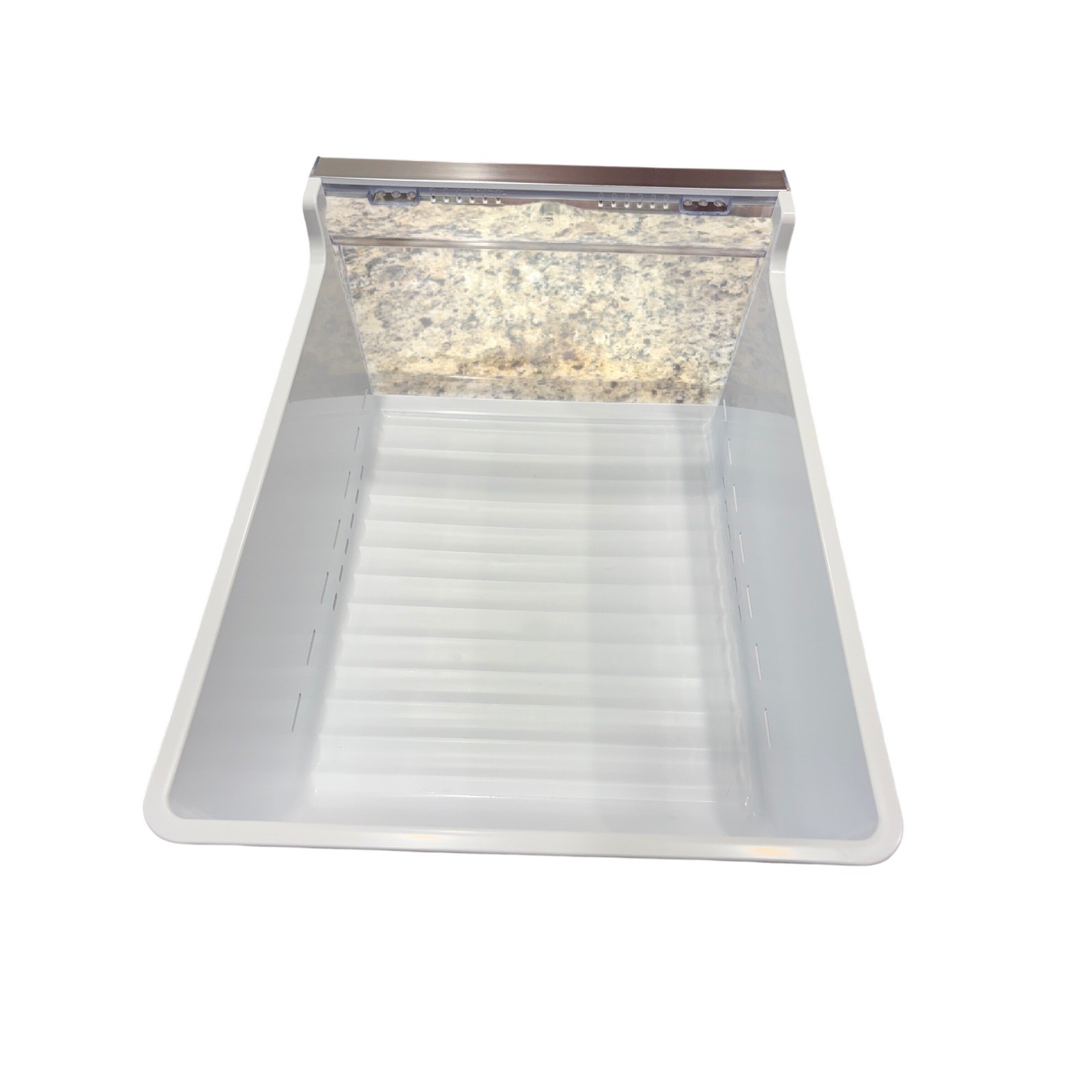 Samsung OEM Refrigerator Drawer Replacement Bin White Clear for RF28K9070SR gallery