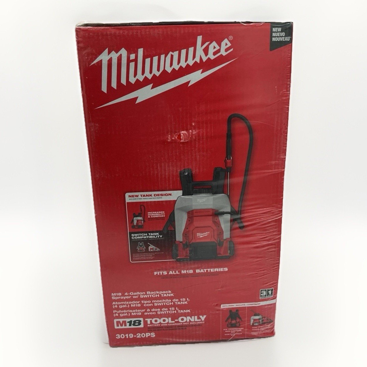 Milwaukee 3019-20PS M18 4-Gallon Backpack Sprayer Switch Tank SAME DAY SHIPPING gallery