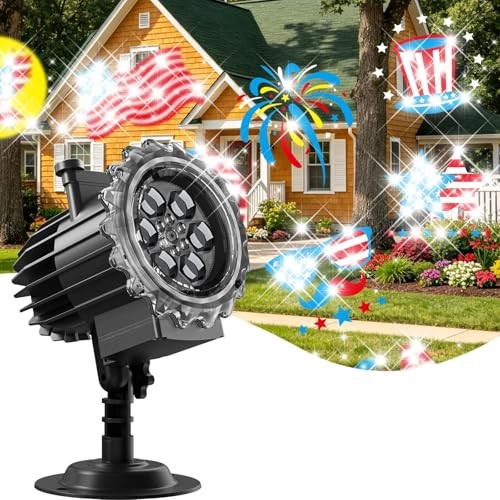 Independence Day Projector Lights Outdoor and Indoor 11 Festival patterns gallery