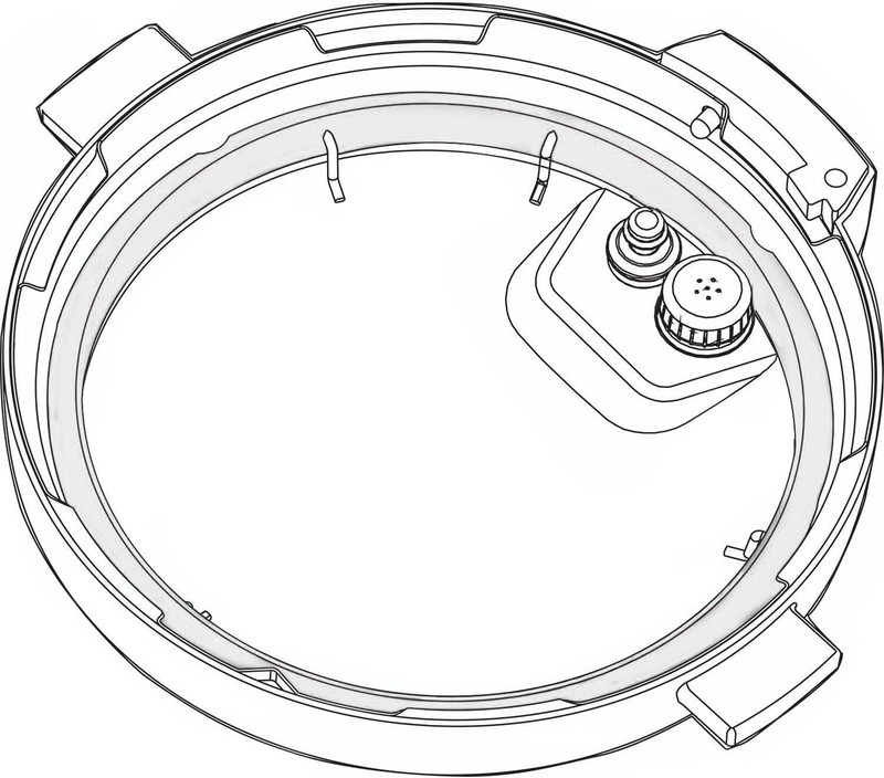 Silicone Sealing Ring Gaskets (2) +Inner Pot Lid Cover (1) For Instant Pot Press gallery