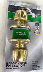Defiant Brandywine Collection Polished Brass Finish Hall & Closet Door Handle