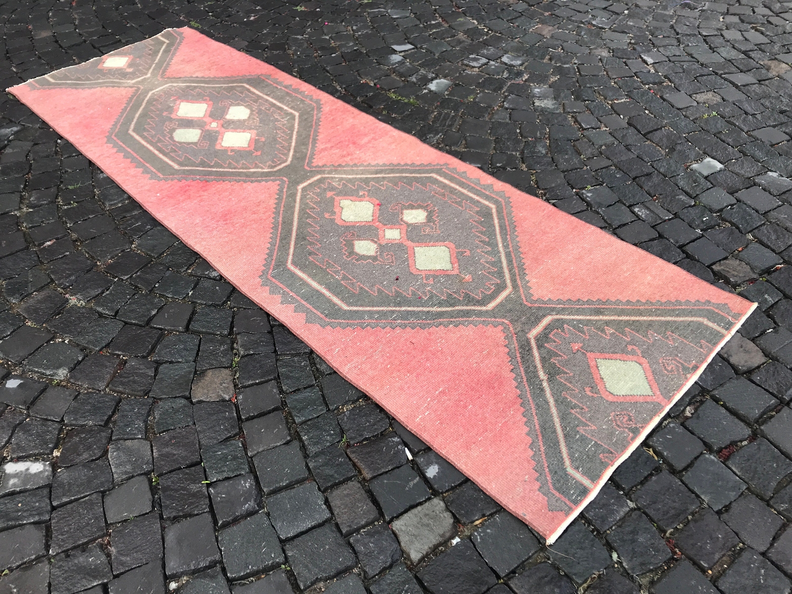 Runner Rug Turkish Runner Rug Oushak Runner Vintage Runner 9,38 X 3,05 Ft gallery
