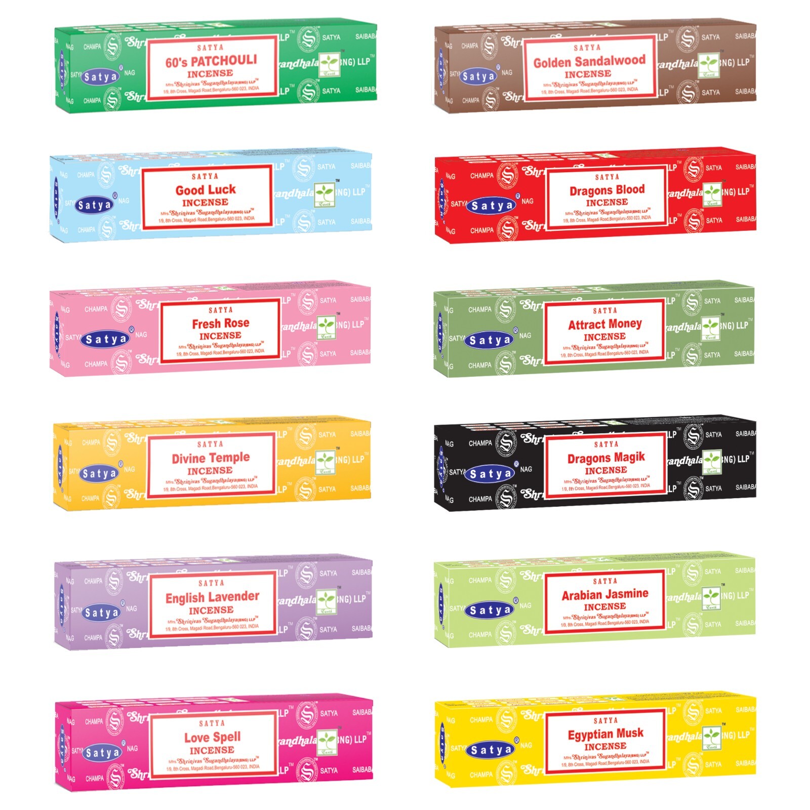 Satya Original Incense Sticks Dozen Pack Box 180 Grams 12 Pack 15g box gallery