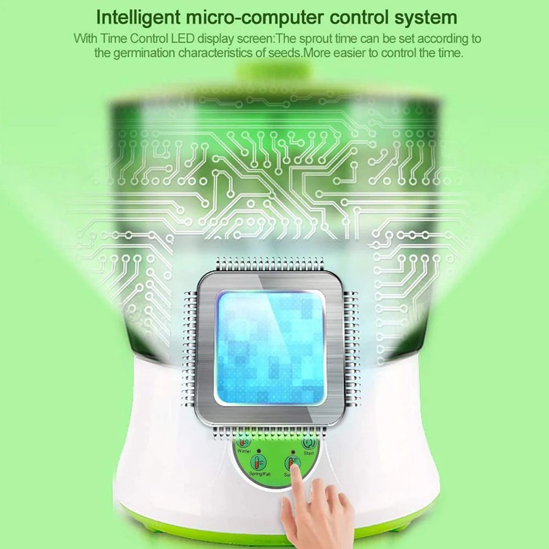 Bean Sprouter Machine, Plastic, Green gallery