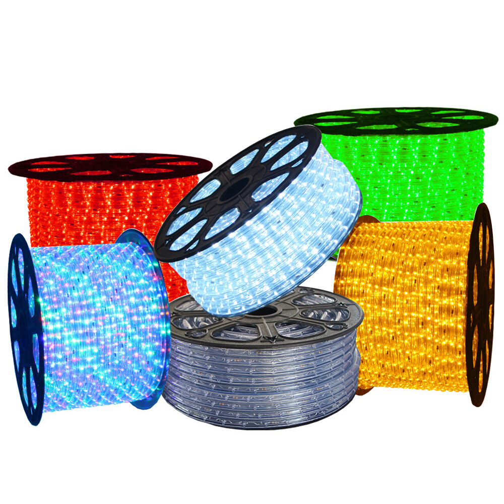 50/100/150/300ft LED Rope Light In/Outdoor Cuttable Flexible Lights Strip gallery