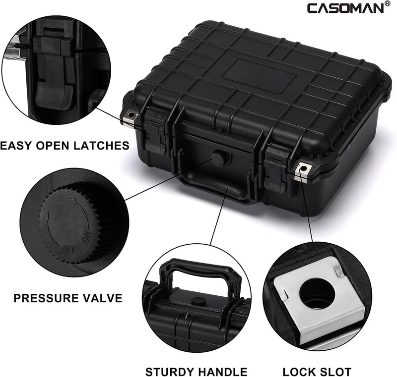 Water-proof and Dust-proof Protective Sturdy Plastic Storage Case 13.4"X11.6"X6" gallery