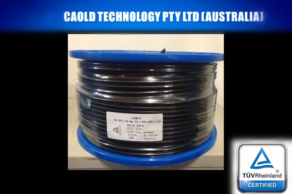 6mm Twin Core Solar Power DC Cable PV Photovoltaic Buy Per 30 Meters 30m gallery