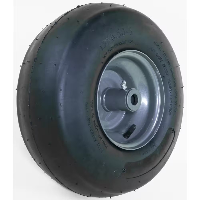 13 In. X 5 In. Universal Flat Free Zero Turn Front Wheel Assembly with Smooth Tr gallery