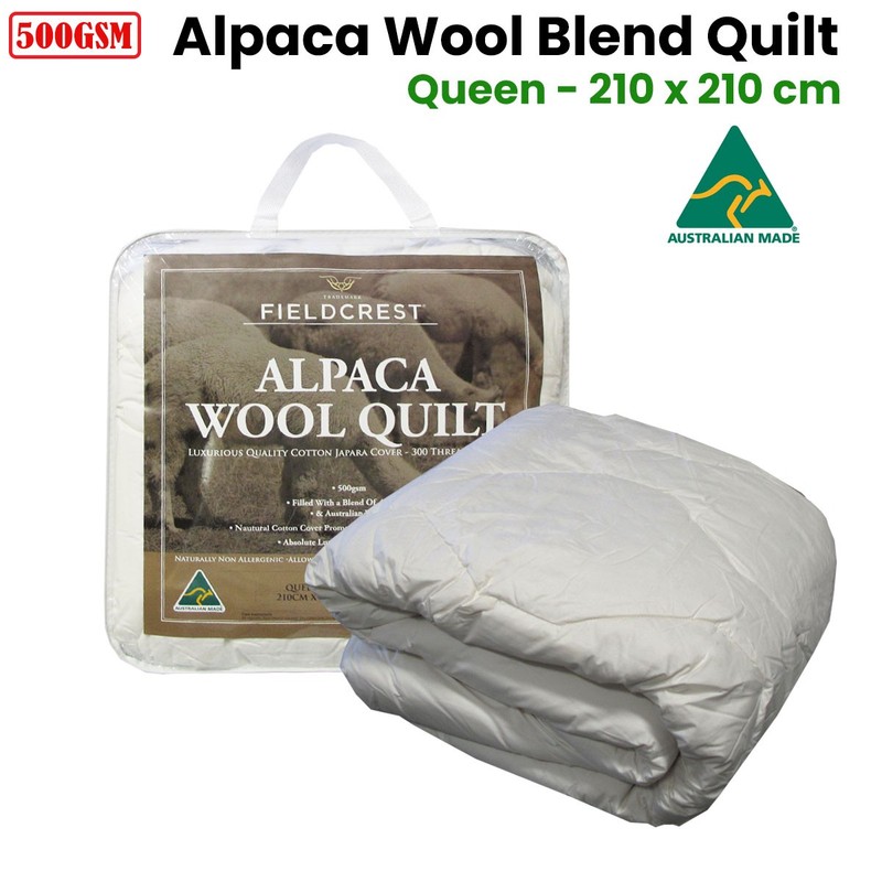 500GSM Alpaca Wool Blend Quilt Queen gallery