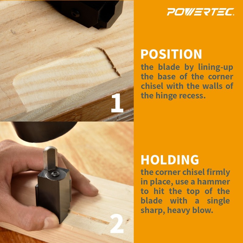 POWERTEC 71036 Square Corner Chisel gallery