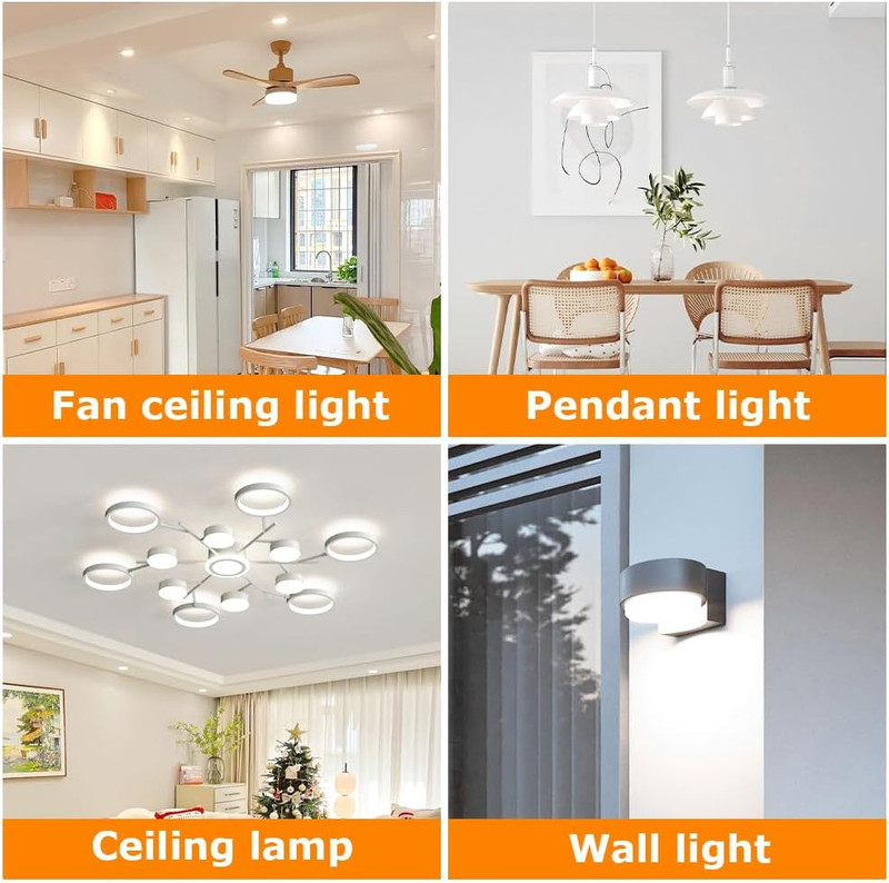 4Inch Ceiling Fan LED Light Replacement 6000K, 18W LED Retrofit Kit gallery