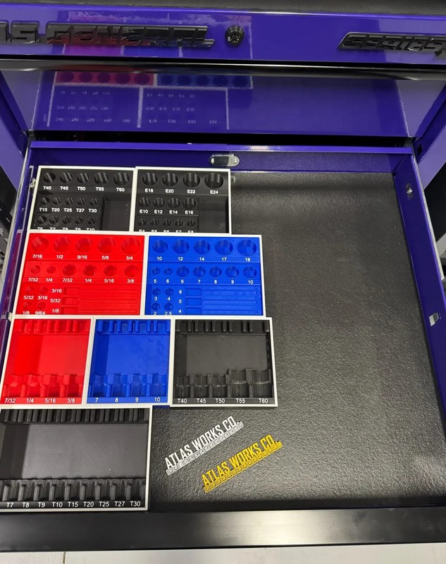 Capri Tools Bit Socket Set Organizer, SAE Metric Torx 30500-88MS - NO TOOLS gallery