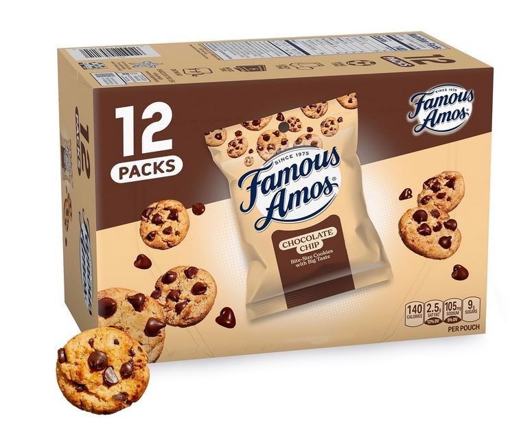 Famous Amos Classic Chocolate Chip Cookies, Bite-size cookies, Sweet Treat 12 oz gallery