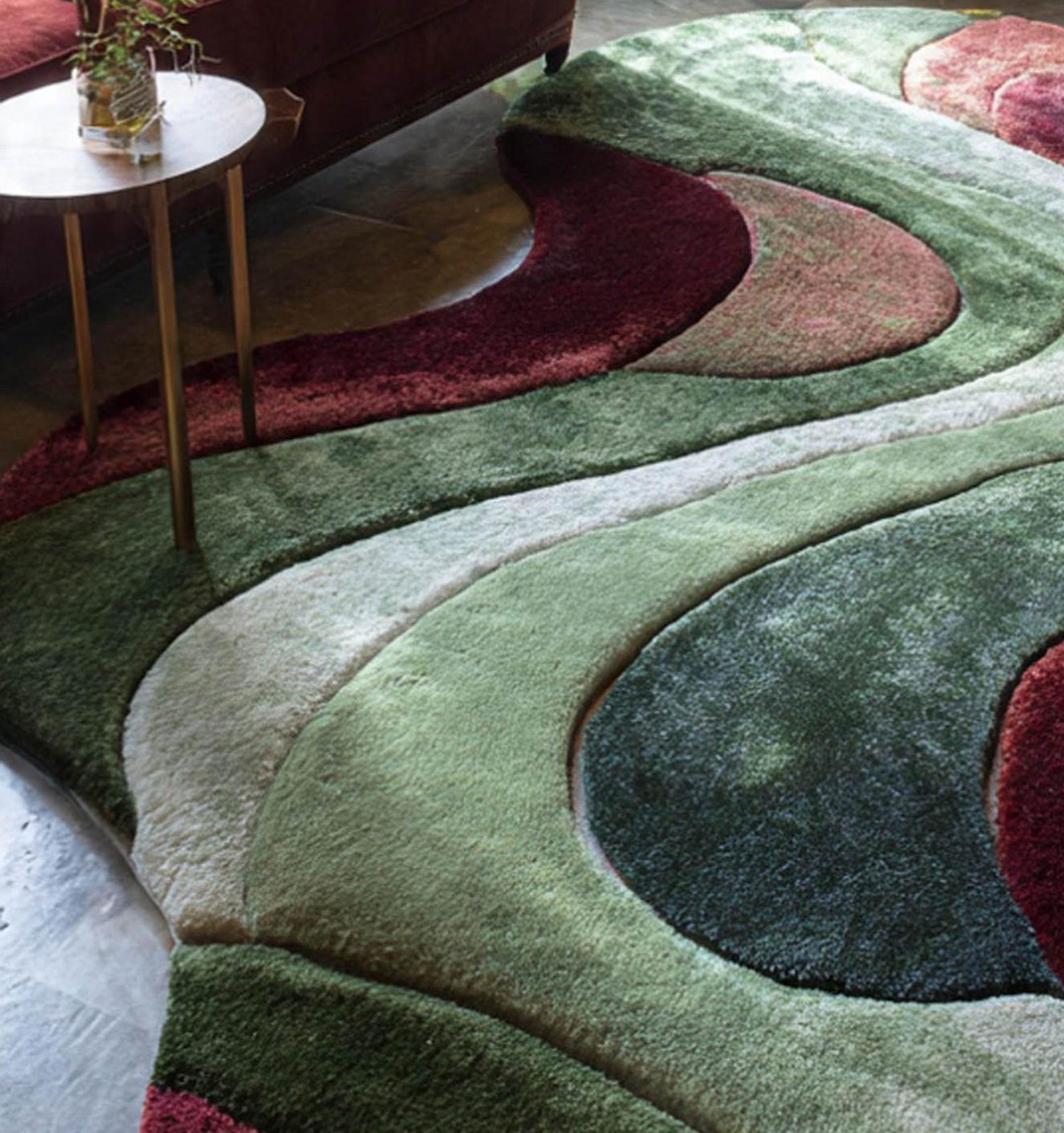 Designer Rug | Irregular Rug | Wool area Rugs | Living Room Rug | Hand Tufted A3 gallery