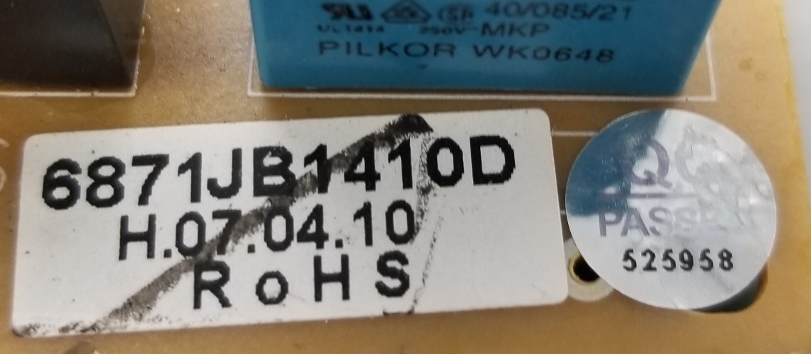 OEM LG Fridge Control 6871JB1410D 1-Year Warranty Free Same Day Ship gallery