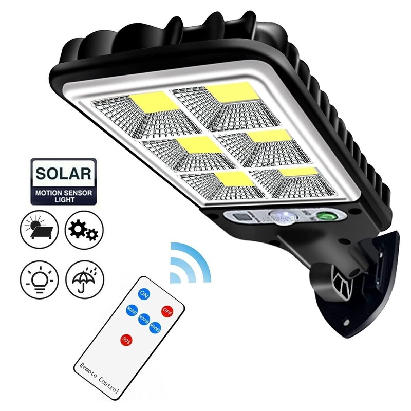 3PCS Outdoor Solar Wall Light LED Motion Sensor Bright Flood Street Lamp 3 Modes gallery