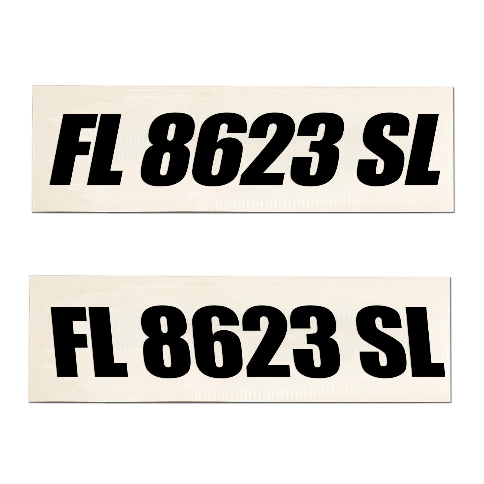 Boat Registration Numbers Vinyl Decal Set – 3" Tall USCG & State Compliant 772 gallery