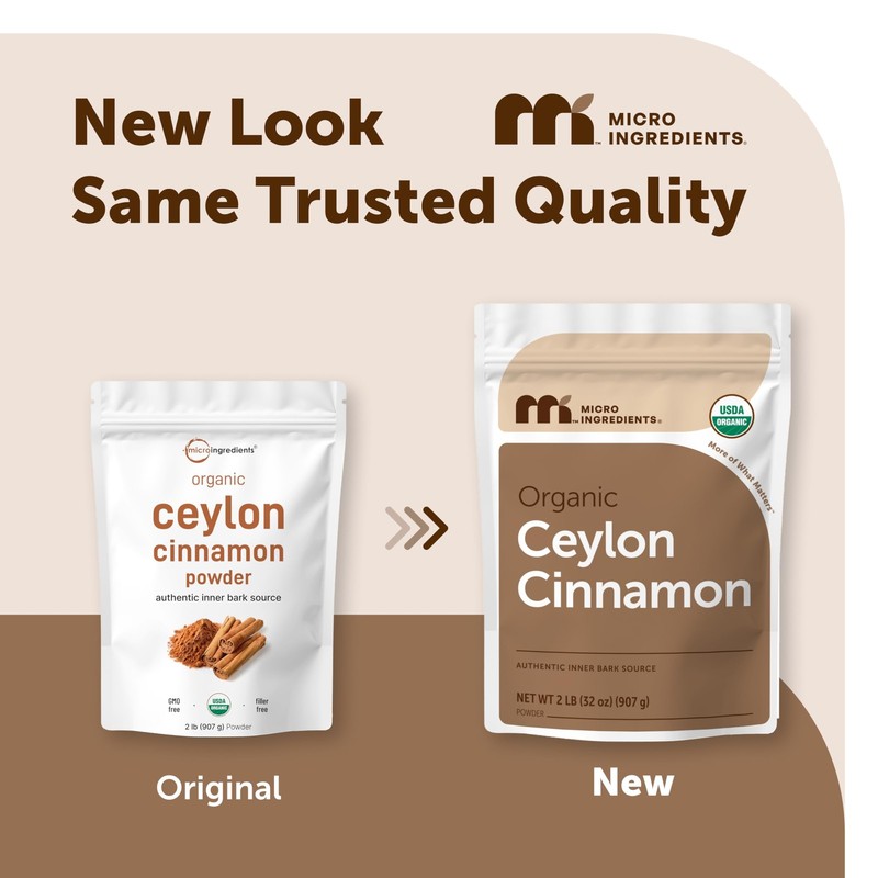 Micro Ingredients Organic Ceylon Cinnamon Powder, 2 lb 32 Ounce (Pack of 1) gallery