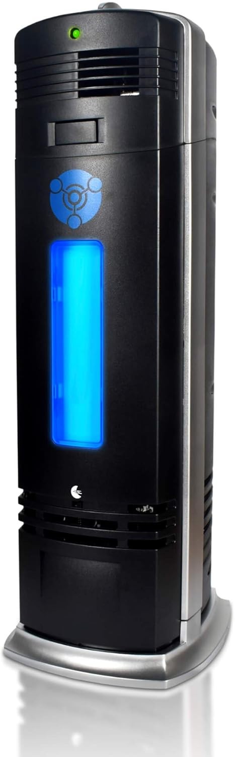 B-1000 Permanent Filter Ionic Air Purifier Pro Ionizer with UV-C, New (Black) gallery