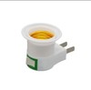 2pk E27 Base Plug-in Light Bulb Socket 2 Prong Outlet Adapter With On/off Switch gallery
